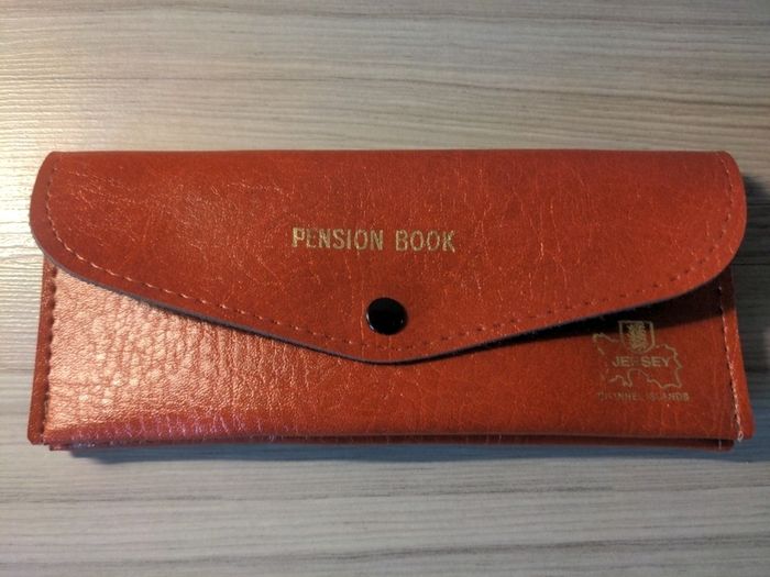 Vintage Red Pension Book