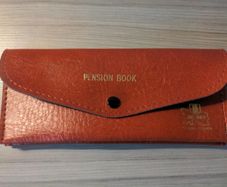 Vintage Red Pension Book