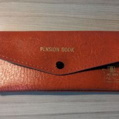 Vintage Red Pension Book