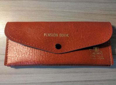 Vintage Red Pension Book