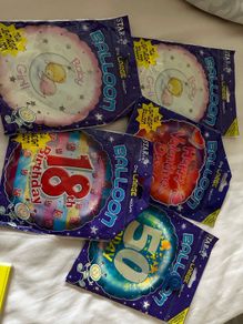 Helium type balloons