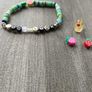 Hand made clay bead bracelet Image 3