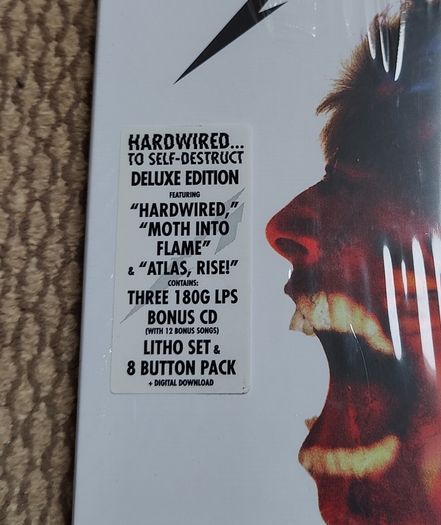 Metallica "Hardwired to Self-Destruct" Deluxe Collectors 3LP+1CD Vinyl Boxset