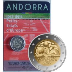 Andorra 2 Euro Brilliant Uncirculated Coin 2025 - Games of the Small States of Europe