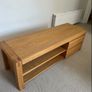 Solid oak TV unit / media stand in very good condition Image 2