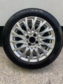 Fiat 500 15' Alloy wheel and tyre