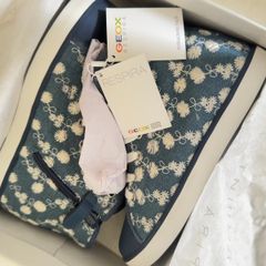 New Geox Ciak Hi Top Trainers EU34 UK1.5