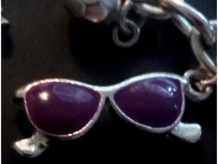 Ladies "glamour Holiday Time Accessories Theme"  Shiny Enamel Charm Bracelet.