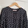 Paul Costello Navy polka dot dress Image 3