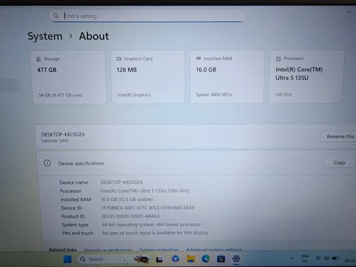Dell Latitude 5450 | Intel Ultra 5 | 16GB | 512GB | 14" FHD | Win11