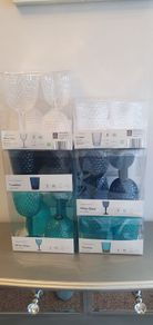 garden parties.  Plastic but look like glass  .BIG CLEAROUT, MAKE AN OFFER