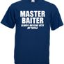 Master Baiter  Mens funny rude fishing t-shirts Image 6