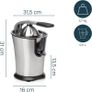 Stainless Steel Citrus Juicer Master Juicer - Professional Lever Arm, 160 Watt Motor, Universal Citrus Attachment, Flow Stop Function, 201851 Image 3