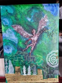 Electric Angel painting by MD