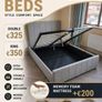New Ottoman storage beds. Gaslift beds. double 4ft6 and king size bed. OPTIONAL Emma mattress available Image 3