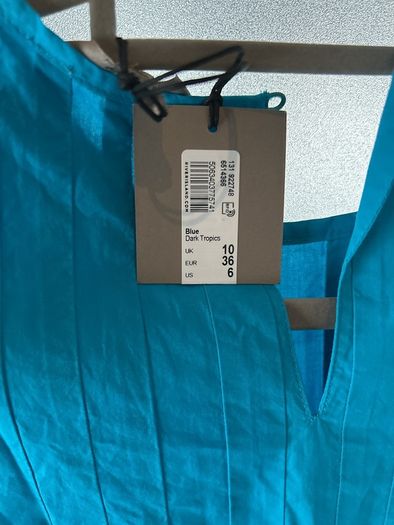 River Island Turquise Sleeveless Top Size 10