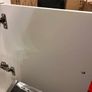 White IKEA Kallax Insert with Door & Knob Image 3