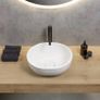 Matt White Countertop Washbasin Image 5