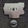 I work hard , pin back badge. Image 2