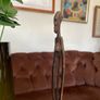 Vintage Benin Bronze Sculpture 44 cm Tall Image 3