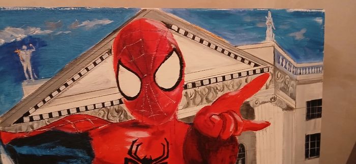 Painting of Spiderman Dublin GPO