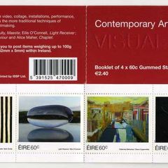 2015 Ireland Stampa Members Souvenir Contemporary Arts Commemorative Stamp Booklet Overprinted for Stampa Mint Never Hinged (MNH)