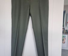 Khaki Slim Leg Trousers, Size 12
