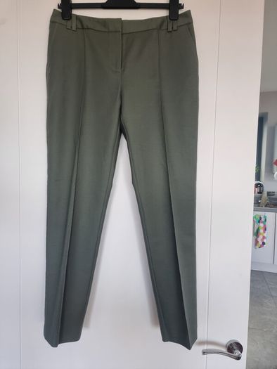 Khaki Slim Leg Trousers, Size 12