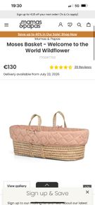 Moses basket and stand mamas