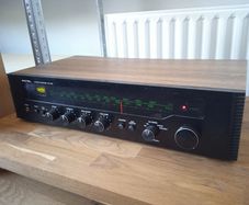 Rotel rx 102 stereo fm receiver with modified power amplifier from 2 x IC 15 W to descrete power amp 2 x 80W
