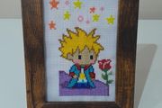 Little Prince cross stitch picture