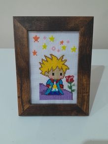 Little Prince cross stitch picture