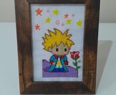 Little Prince cross stitch picture
