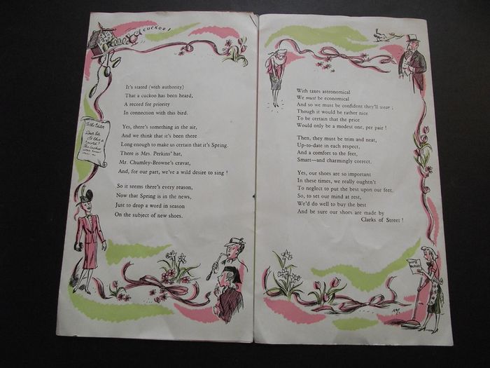 1940 Advertisement booklet Spring Song' for Clark's shoes