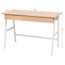 Writing Desk 110x55x75 cm Oak and White Image 6