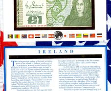 E Banknotes of All Nations Ireland 1 Pound 17.07.1989 P-70d.9 UNC LAK