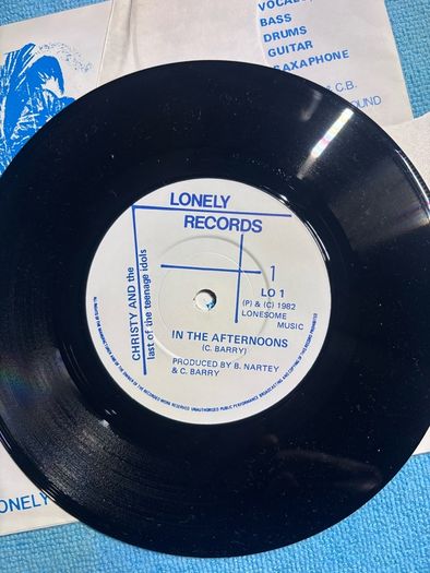Christy And The Last of the Teenage Idols vinyl single Irish