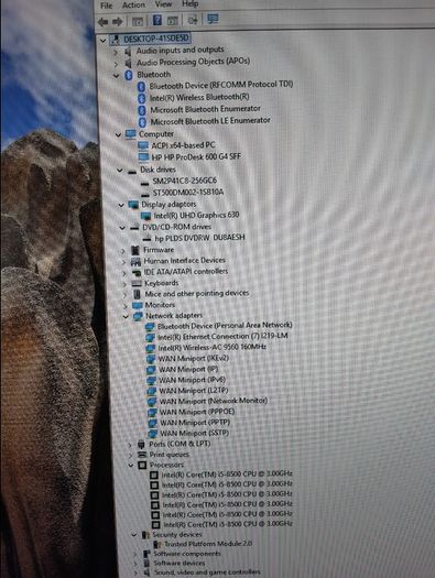 HP ProDesk 600 G4 SFF (i5 8th Gen) and power cable