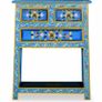 Sideboard with Drawers Solid Mango Wood Turquoise Hand Painted Image 4