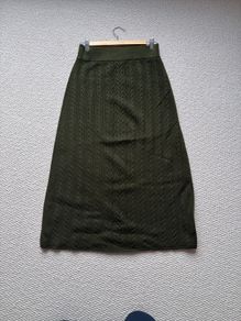 Sezane Marilou skirt khaki size M (10)