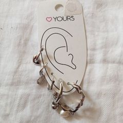 Yours Multi Stud Hoop Single Ear Stack Pack BNWT (Free with other bought items, Read Description)