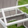 Tortoise enclosure cage for small pet with 2 spaces dim. 91,5L x 61l x 33H cm - pine wood Image 3