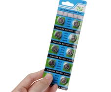 AG13 LR44 Button Battery 10 Pack Watch Calculator Toy Batteries