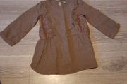 Zara brown girls dress