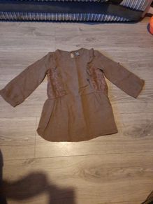 Zara brown girls dress