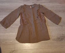 Zara brown girls dress