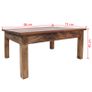 Coffee Table Solid Reclaimed Wood 98x73x45 cm Image 5