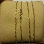Long Gold Plated Sterling Silver Chain Image 2