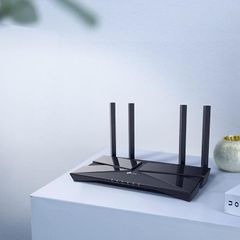 TP Link Next-Gen Wi-Fi 6 AX1500 Mbps Gigabit Dual Band Wireless Route, Dual-Core CPU, Ideal for Gaming Xbox/PS4/Steam, Plug and Play (Archer AX10)