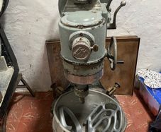 John Hunt (Bolton) "Duratax" 60 quart 3 speed mixer with heavy duty stainless steel mixer bowl trolley